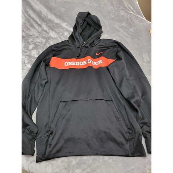 Nike Hoodie‎ Mens Small Black Oregon State Sideline Performance Standard Fit - Picture 1 of 10